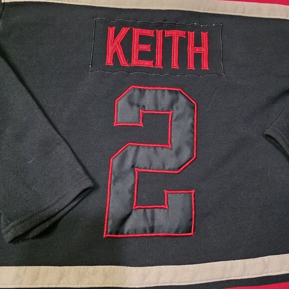 Old Time Hockey #2 Keith Chicago Blackhawks Sweatshirt Hoodie M Skeleton Skull - Picture 6 of 12